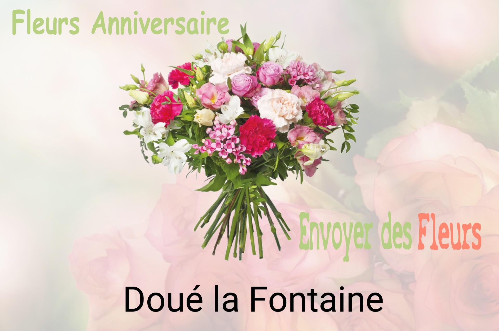 Bouquet de fleurs d’anniversaire livré à Doué-la-Fontaine