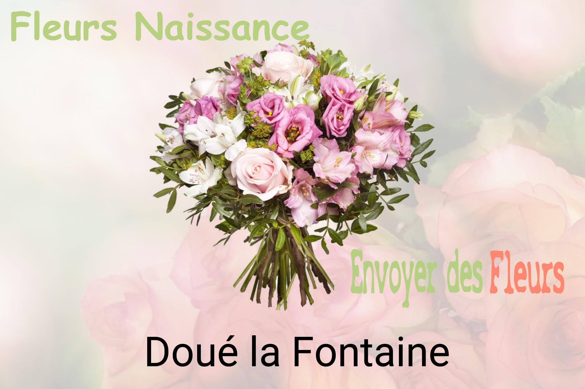 Bouquet de fleurs de naissance livré à Doué-la-Fontaine